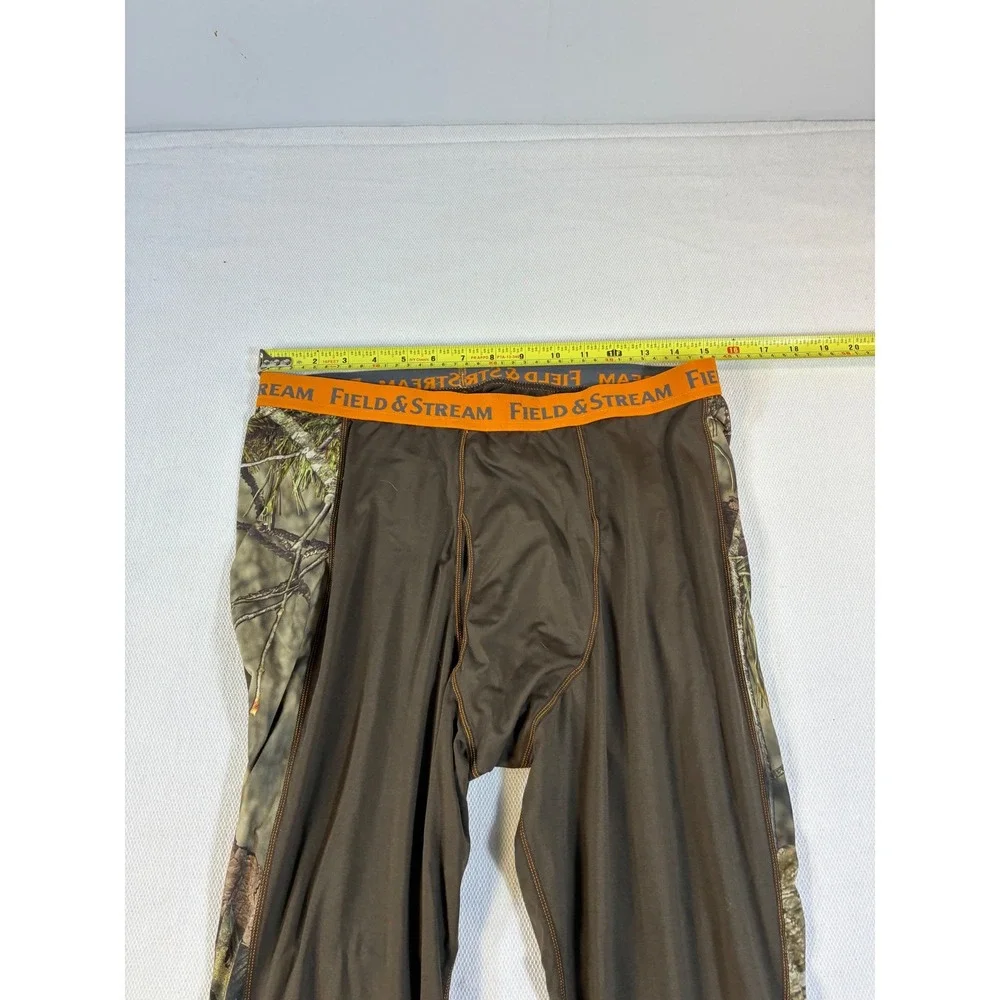 Field & Stream Mens NoScent C3 SmartWick Camo‎ Base Layer Leggings Brown LG